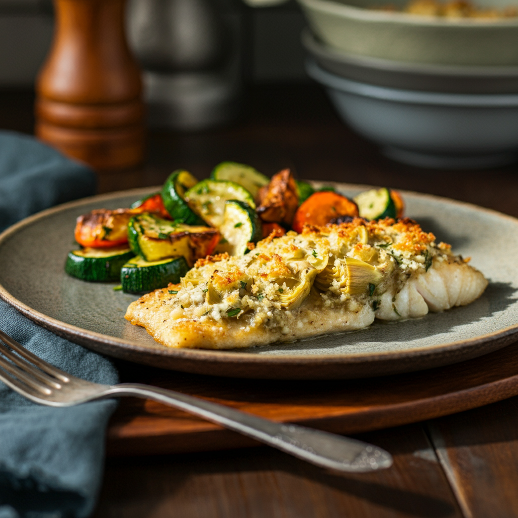 Artichoke and Parmesan Tilapia Recipe